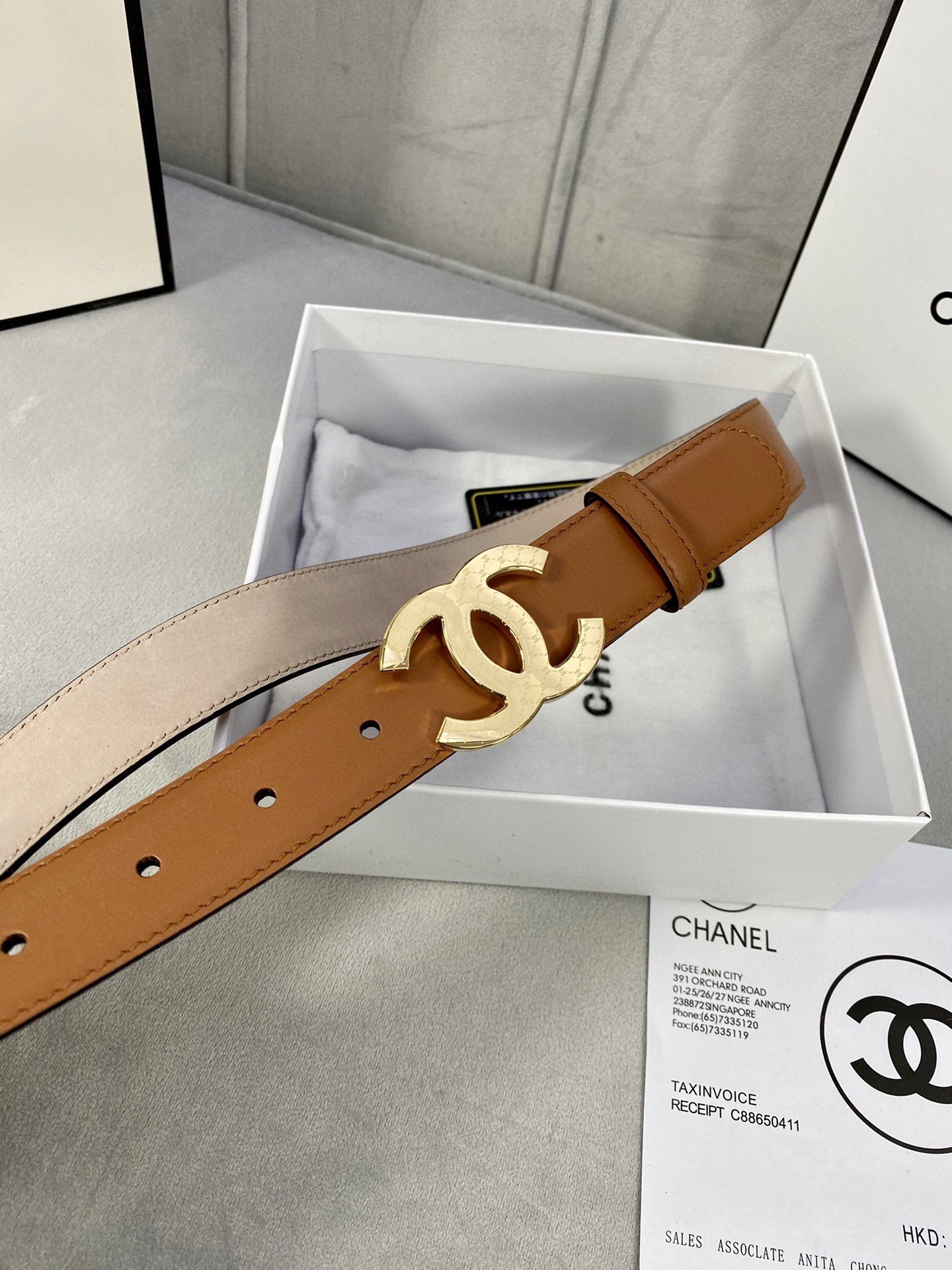 Chanel Leather Belts 1:1 Mirror Version