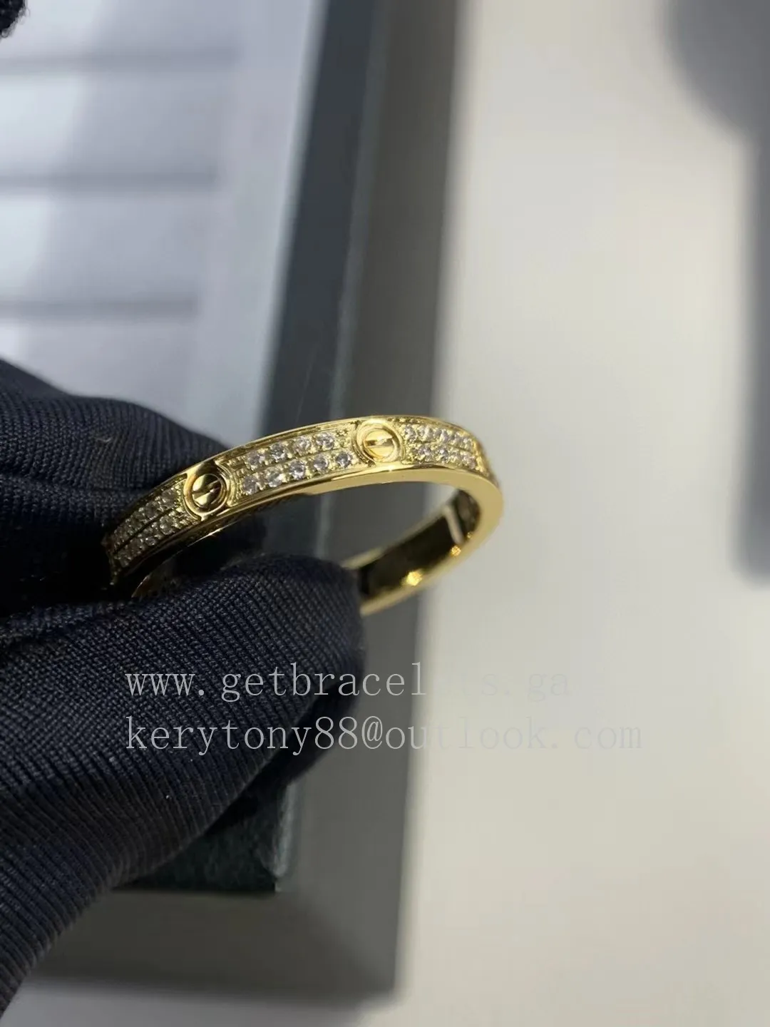 Cartier Love Ring Small Model Yellow Gold with Diamonds B4218000