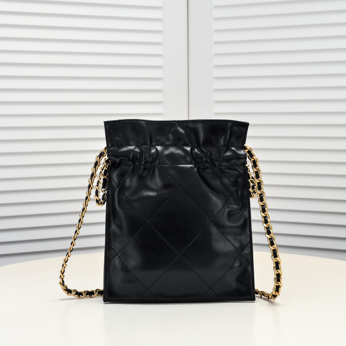 Chanel Drawstring Trash Bag Shoulder Bag Handbag