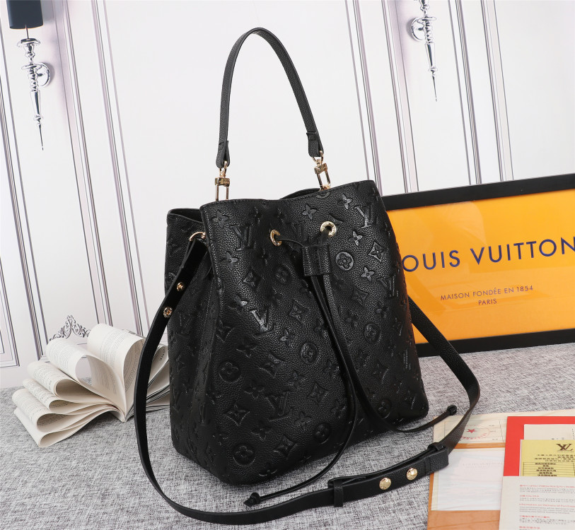 Louis Vuitton LV NeoNoe MM Embossed  Handbag Shoulder Bag(7AReplica)