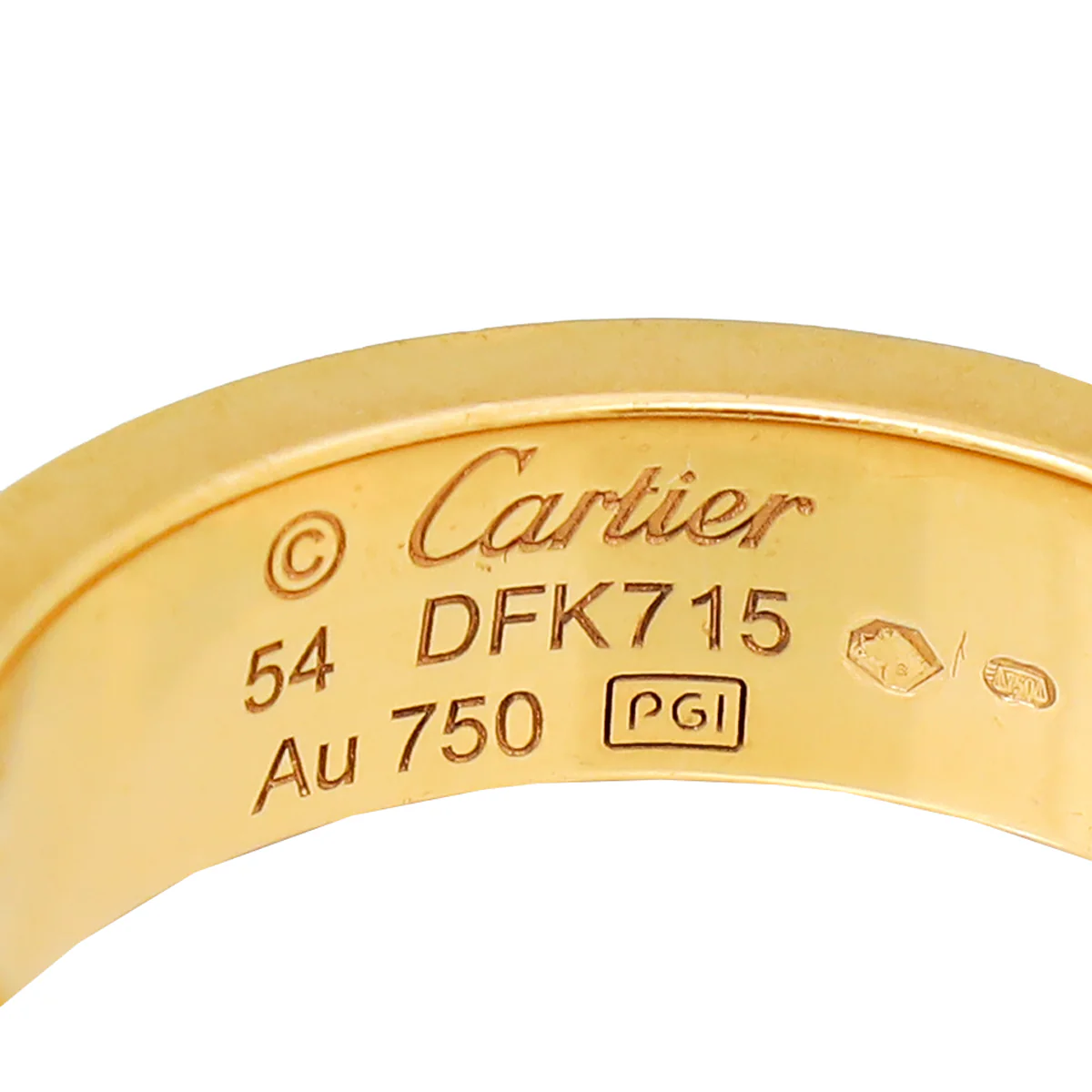 Cartier 18K Rose Gold Love 3 Diamond Ring 54