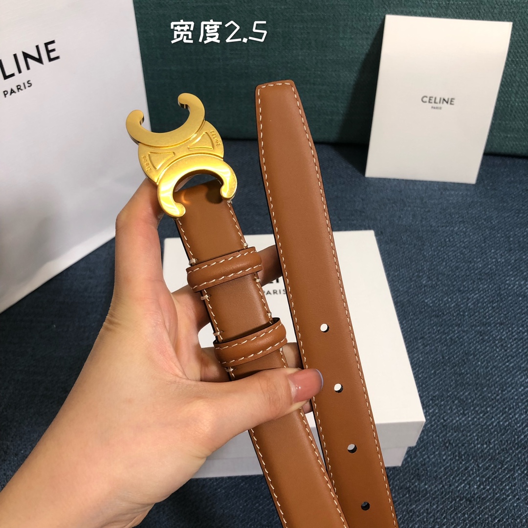 Celine Cowhide Belt 18mm 25mm