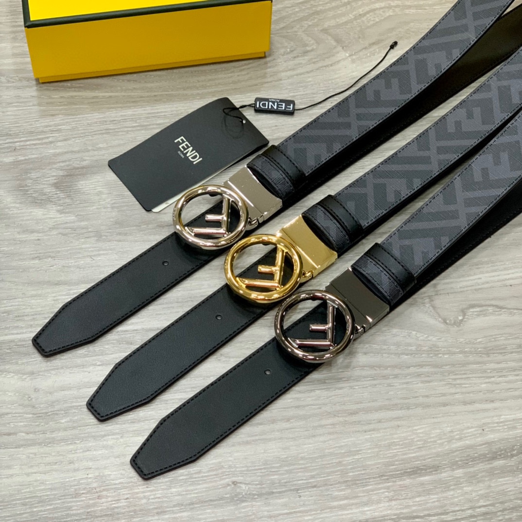 Fendi Leather Belts 1:1 Mirror Version