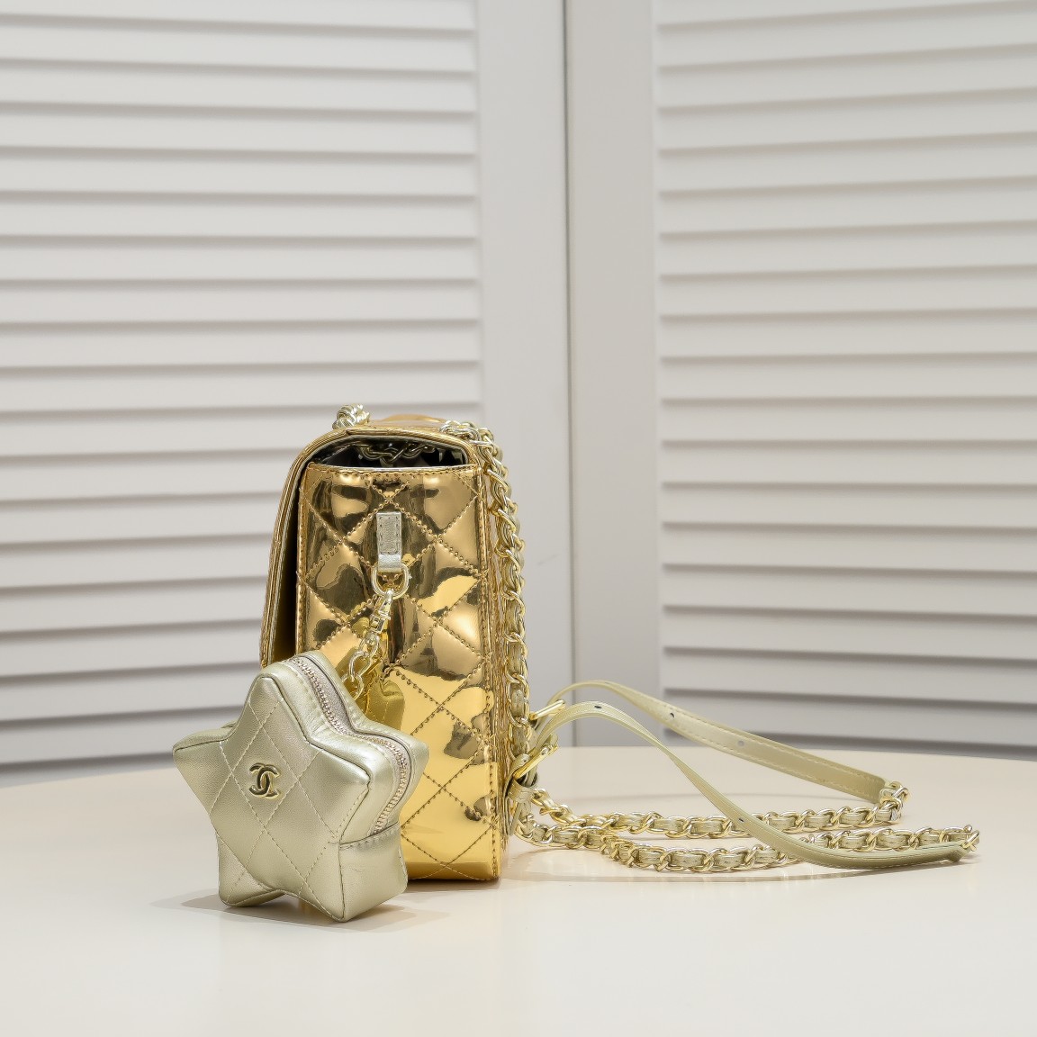 Chanel 24C Pentagram Backpack Shoulder Bag Handbag