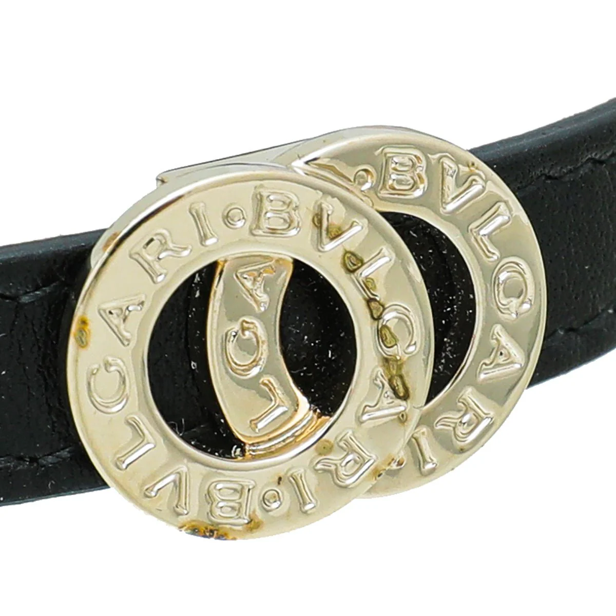 Bvlgari Black Double Coiled Bracelet
