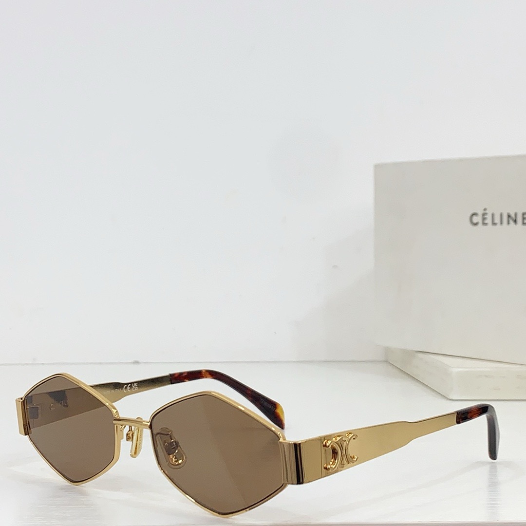 Celine  Mirror leg Stereoscopic Logo sunglasses Top quality（Replica）