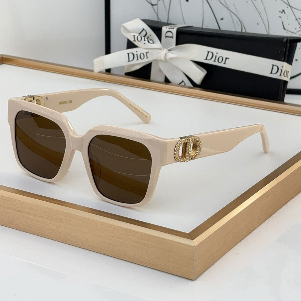 Dior Mirror Leg Hollow CD Logo sunglasses  Top quality (Replica）