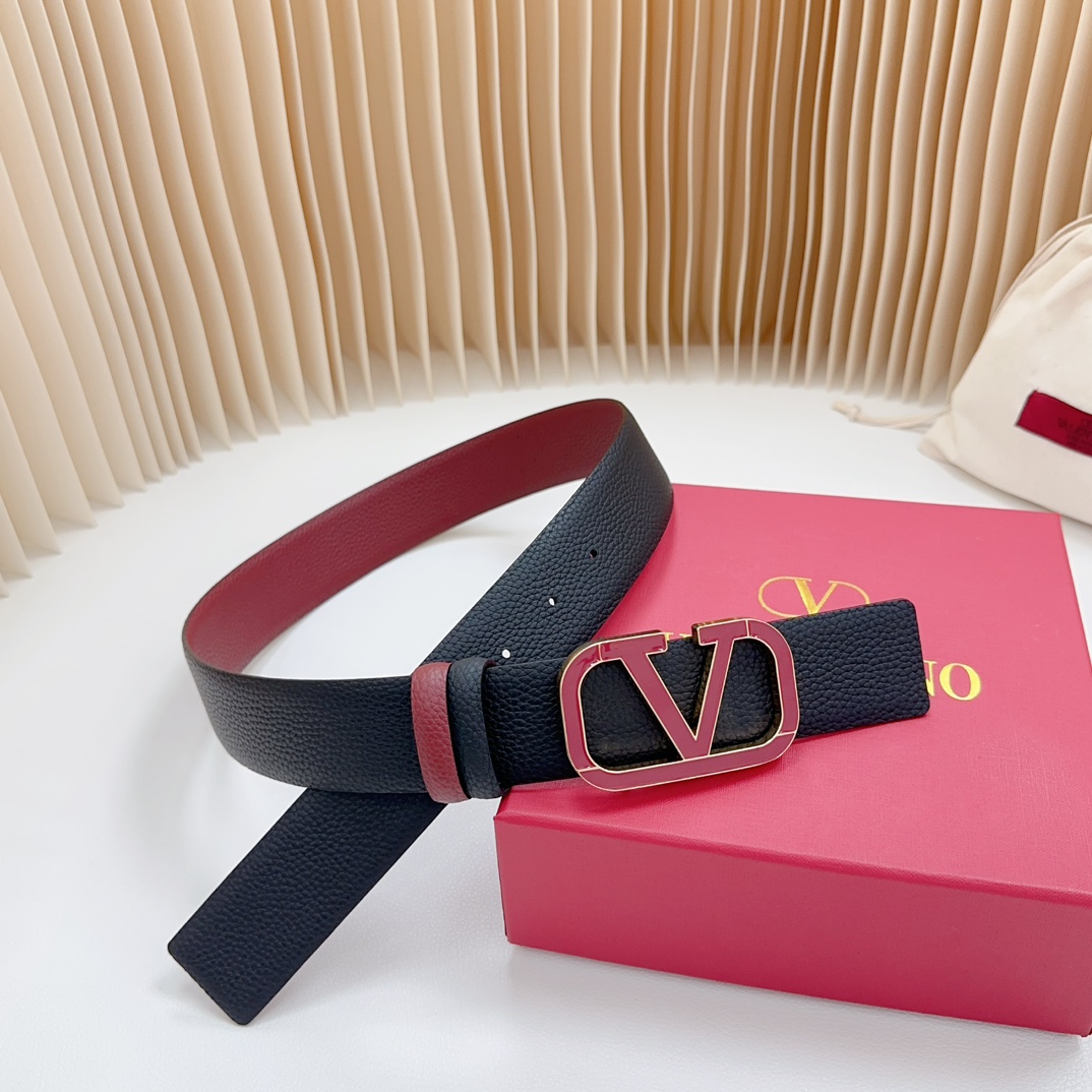 Valentino Leather Belts 1:1 Mirror Version