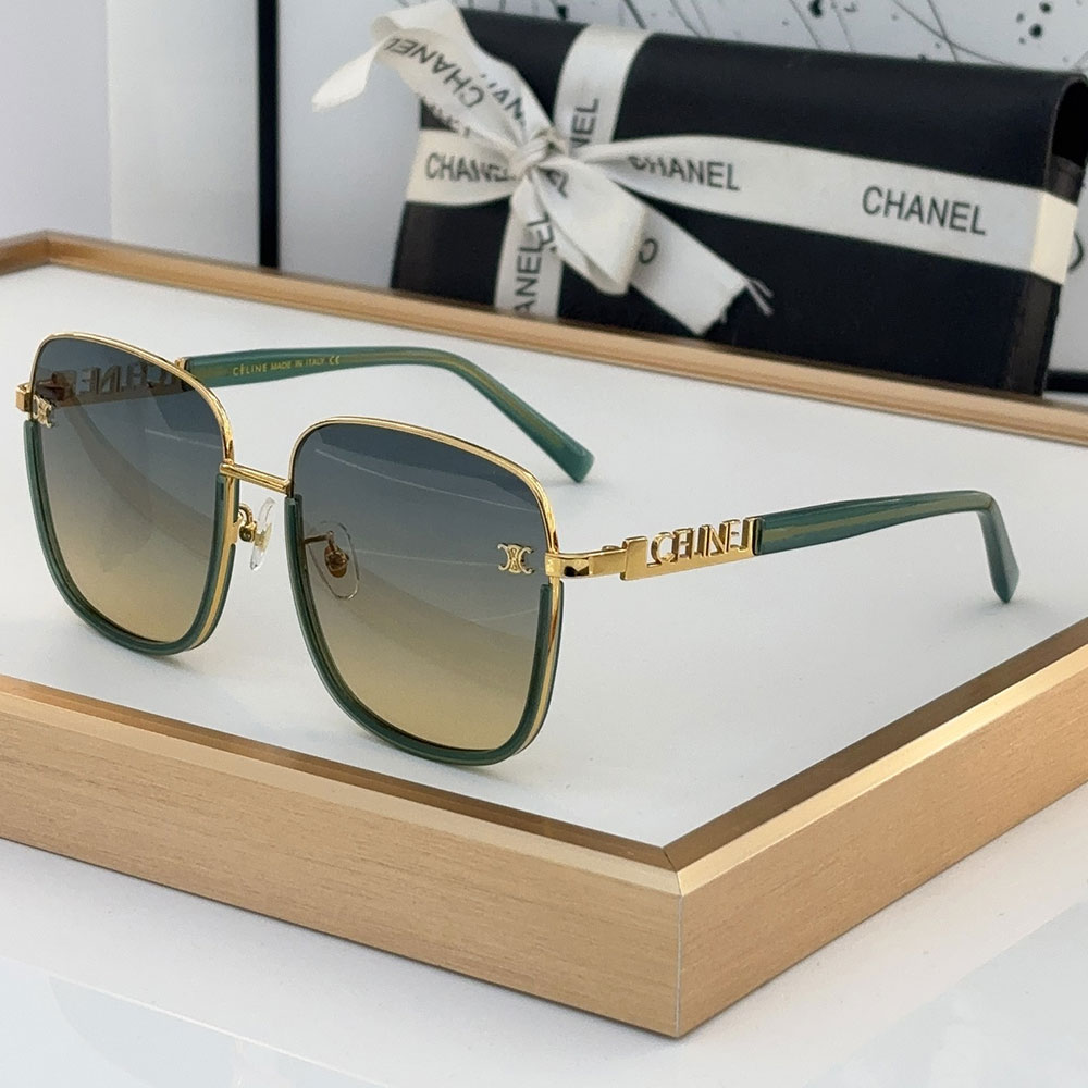 Celine  Mirror leg Stereoscopic Logo  sunglasses Top quality （Replica）