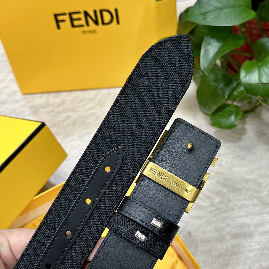 Fendi Leather Belts 1:1 Mirror Version