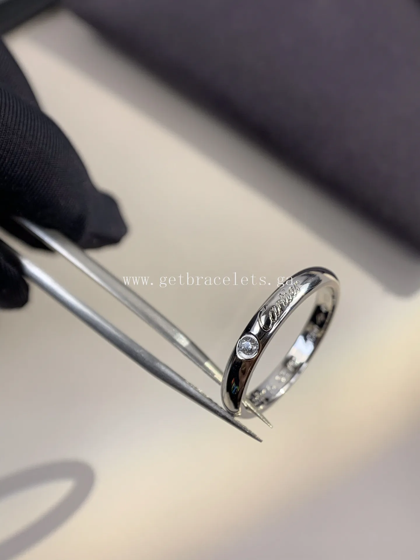 Cartier 1895 Wedding ring With 1 Diamonds White Gold