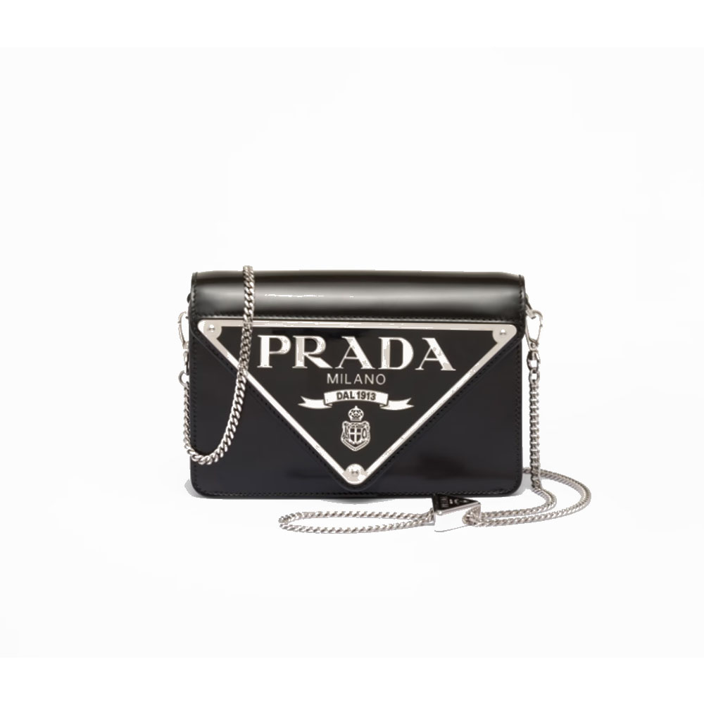Prada Shiny Leather Mini Shoulder Bag  (Replica)
