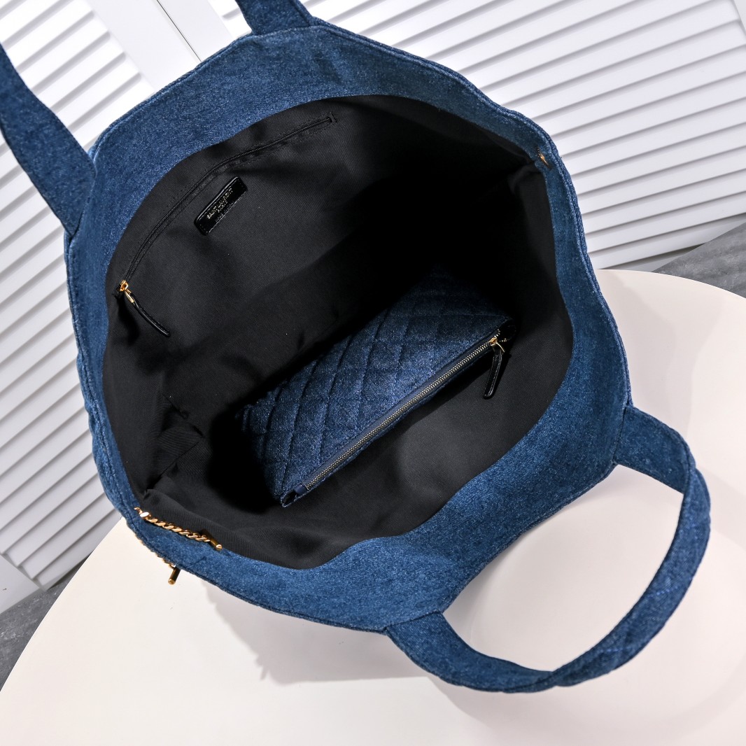 Saint Laurent YSL Icar Maxi Shopping Bag In Quilted  Shoulder Bag Handbag