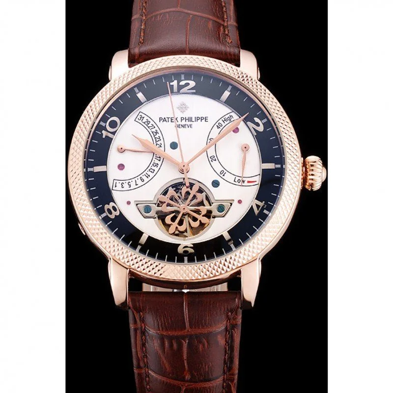 Classic Tourbillon Power Reserve Dial White 45 mm, Rose Gold Plated