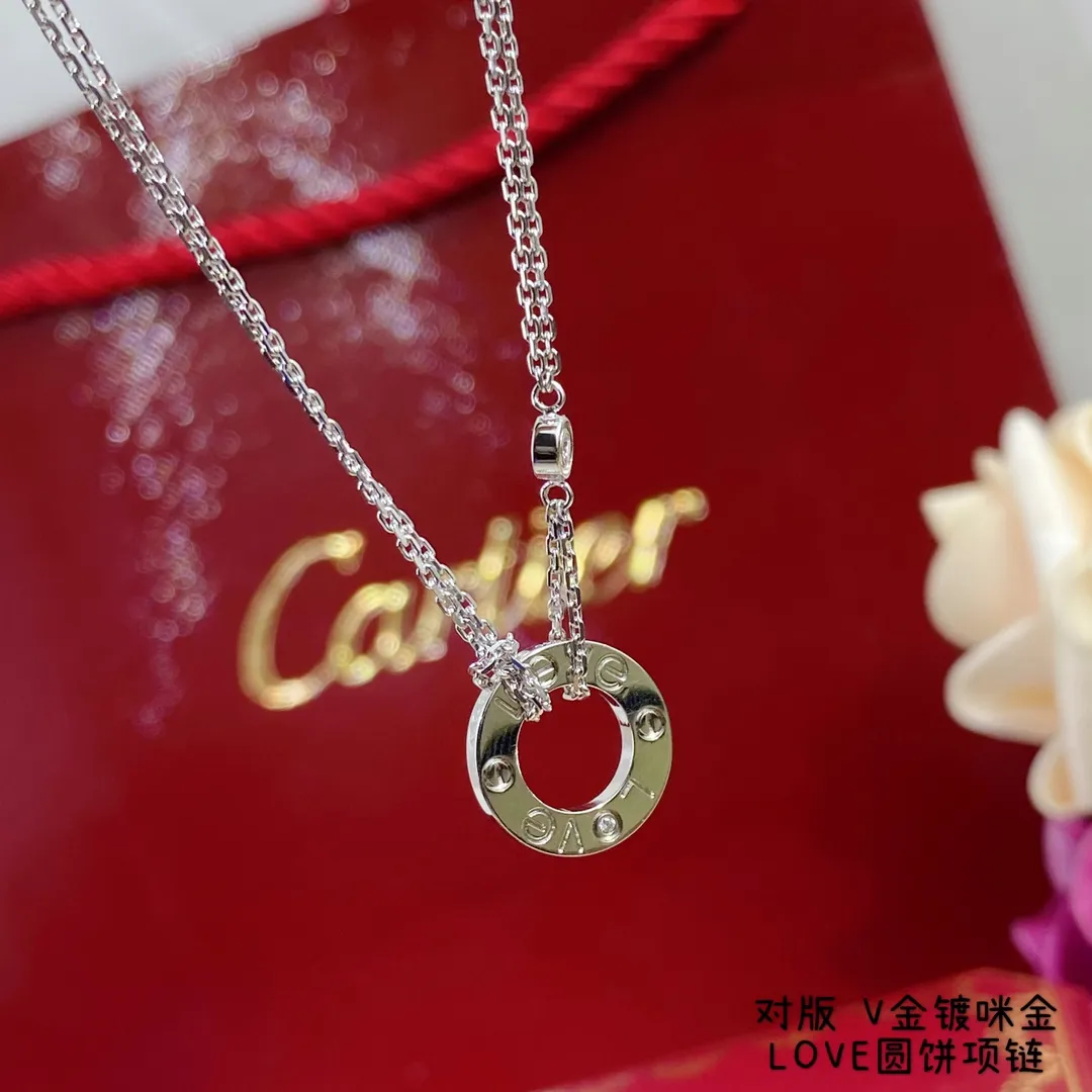 Cartier Love Necklace with 2 diamonds B7224509 Rose Gold/Yellow Gold/White Gold