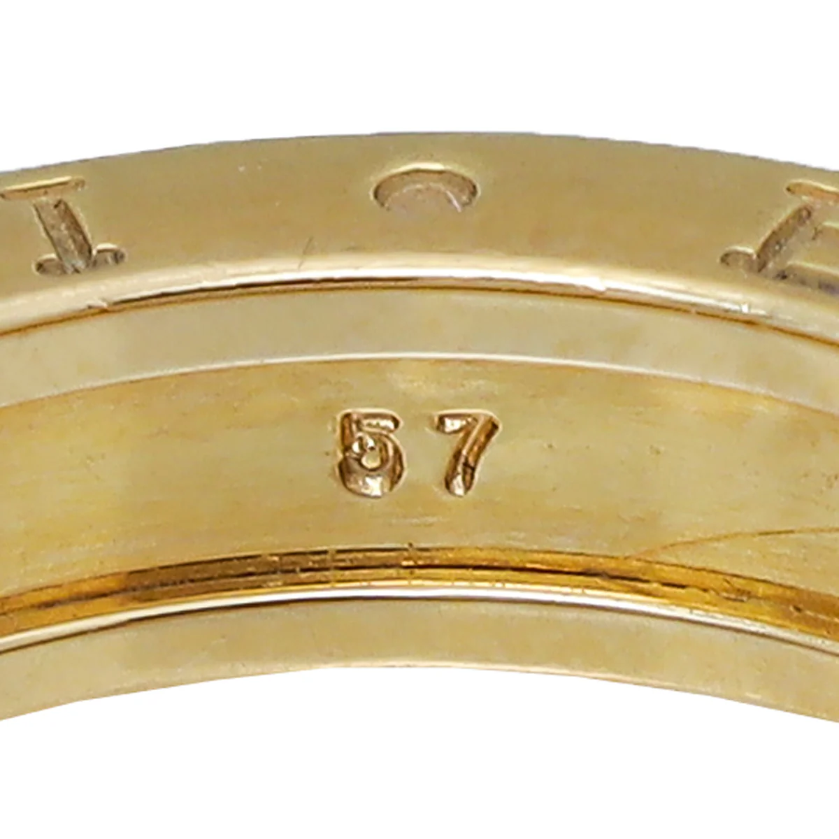 Bvlgari 18K Yellow Gold B Zero 1 Band Ring 57