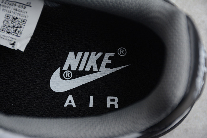 Nike Air Force 1 Low White Dark Grey Black Shoes 553689-609