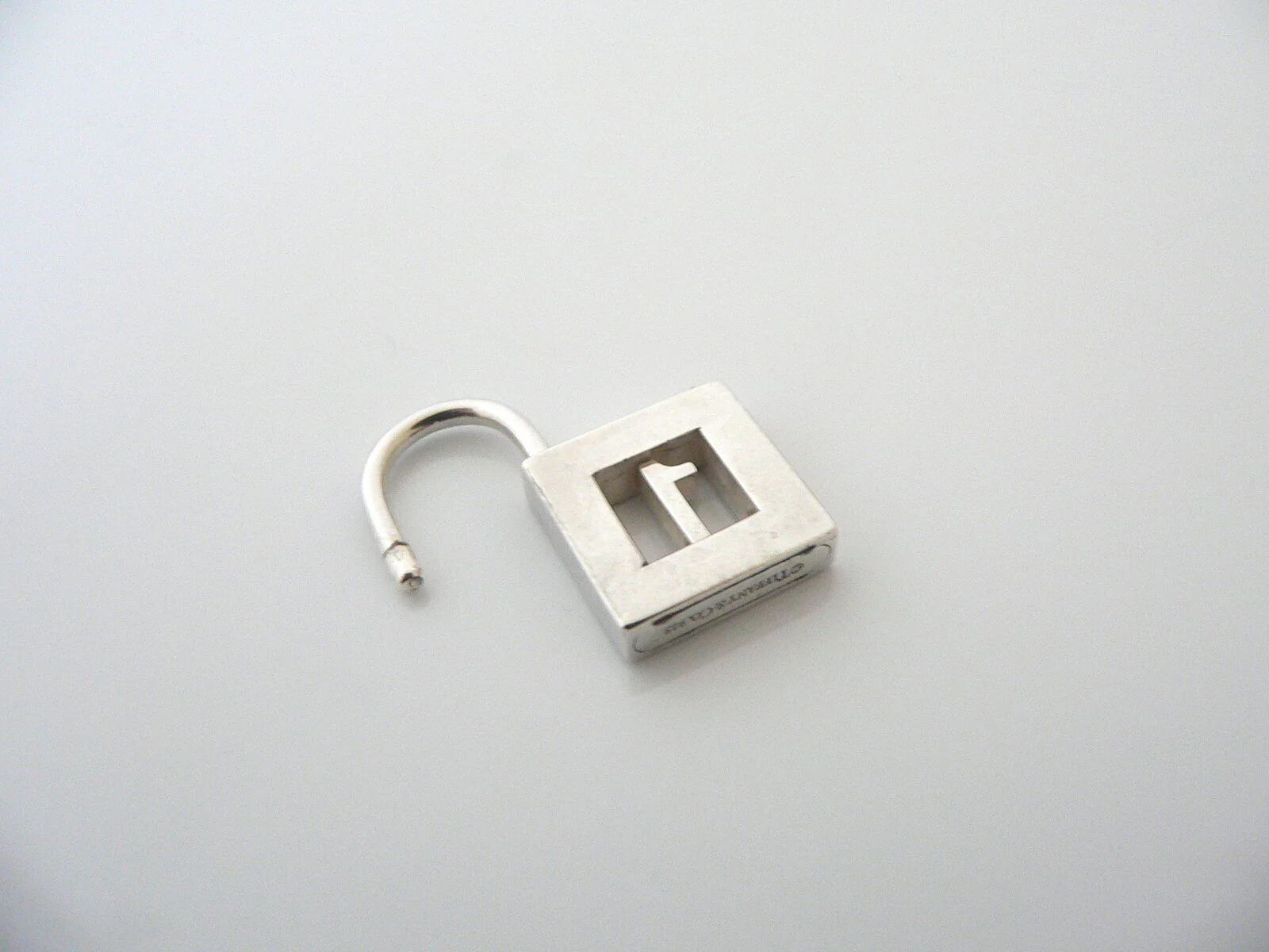 Tiffany & Co Number Charm One Personalized Padlock 4 Necklace Bracelet Pendant