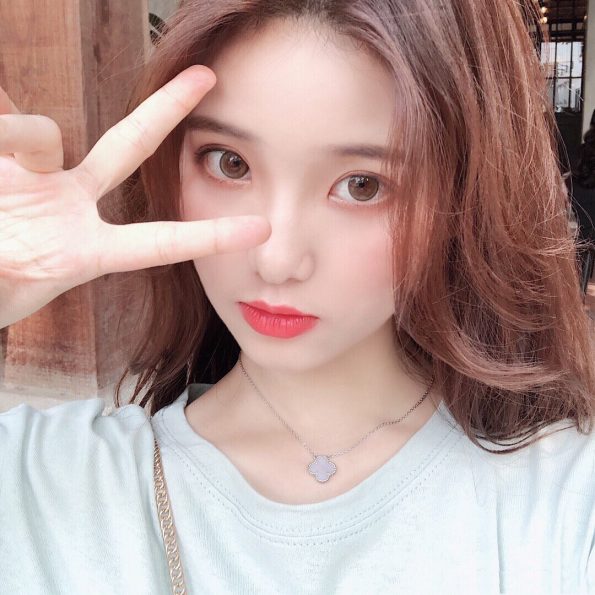 Van Cleef Necklace Dupe, Purple Chalcedony Clover Necklace