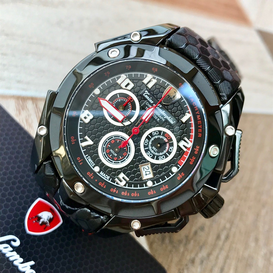 Tonino Lamborghini New Spyder Chronograph Black 340X