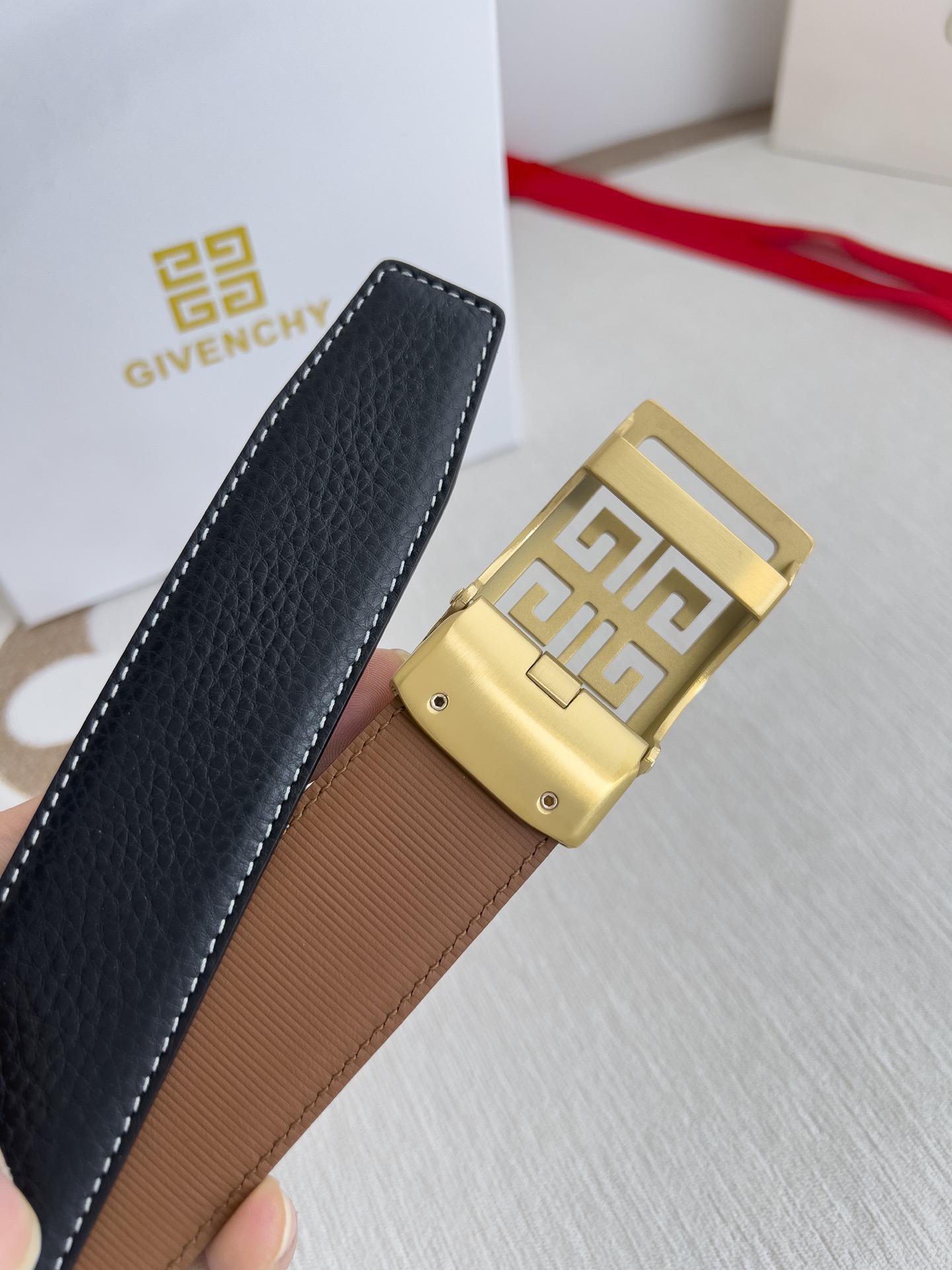 Givenchy Leather Belts 1:1 Mirror Version