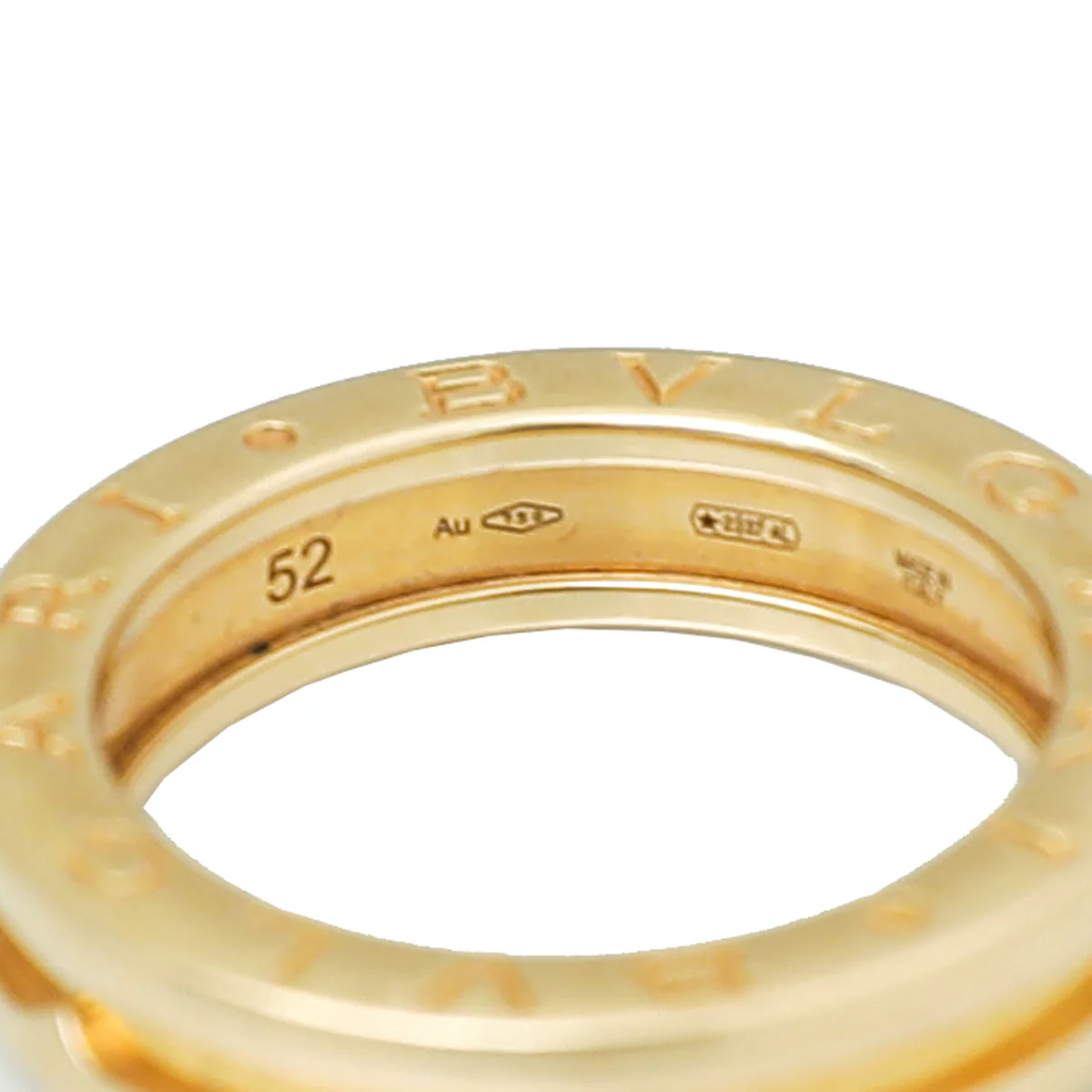 Bvlgari 18K Yellow Gold B.Zero 1 Band Ring 52