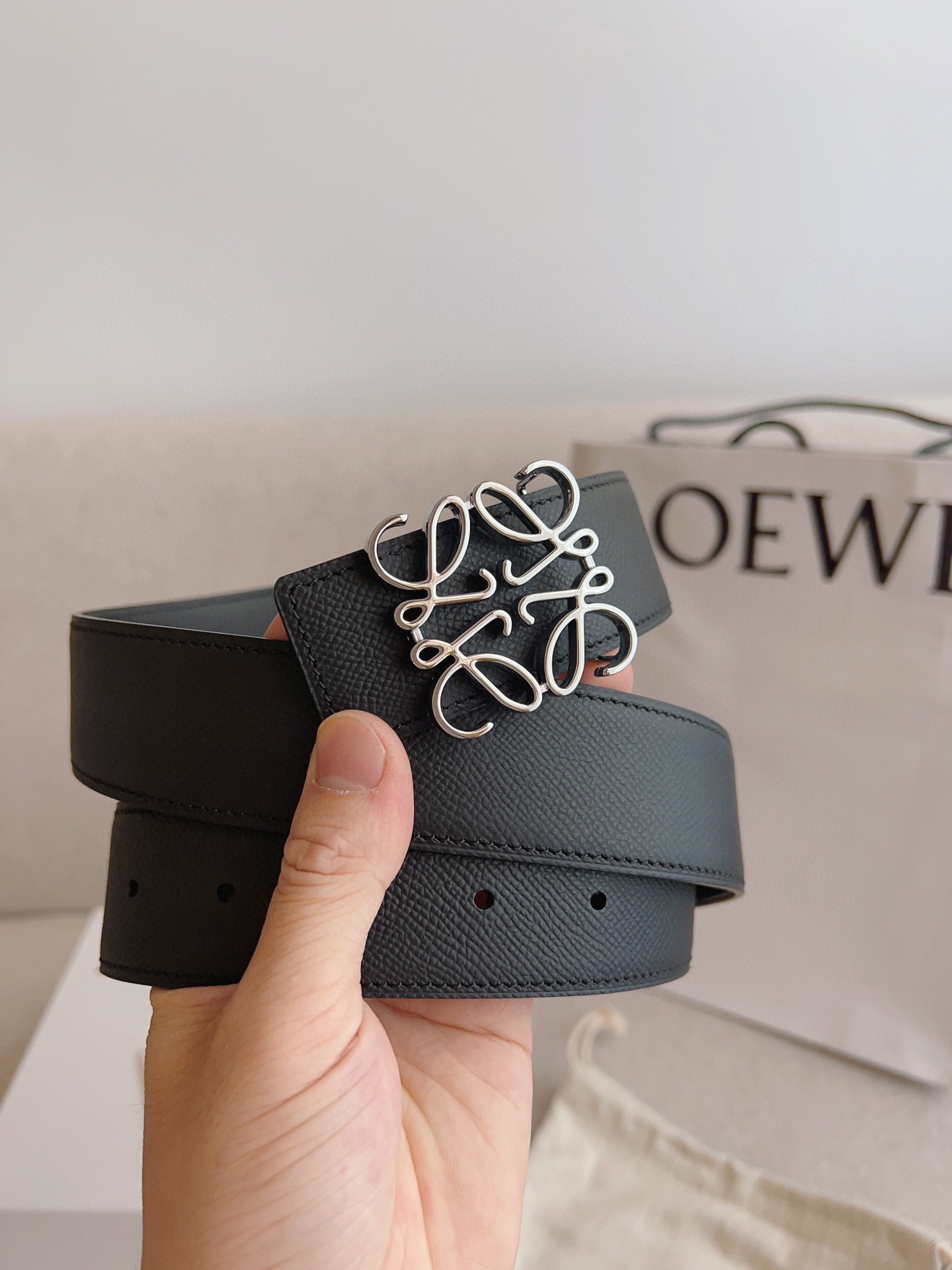 Loewe Leather Belts 1:1 Mirror Version