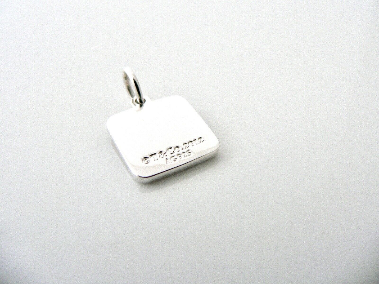 Tiffany & Co Shopping Bag Charm Gift Bag Pendant Lexicon Excellent Silver Love