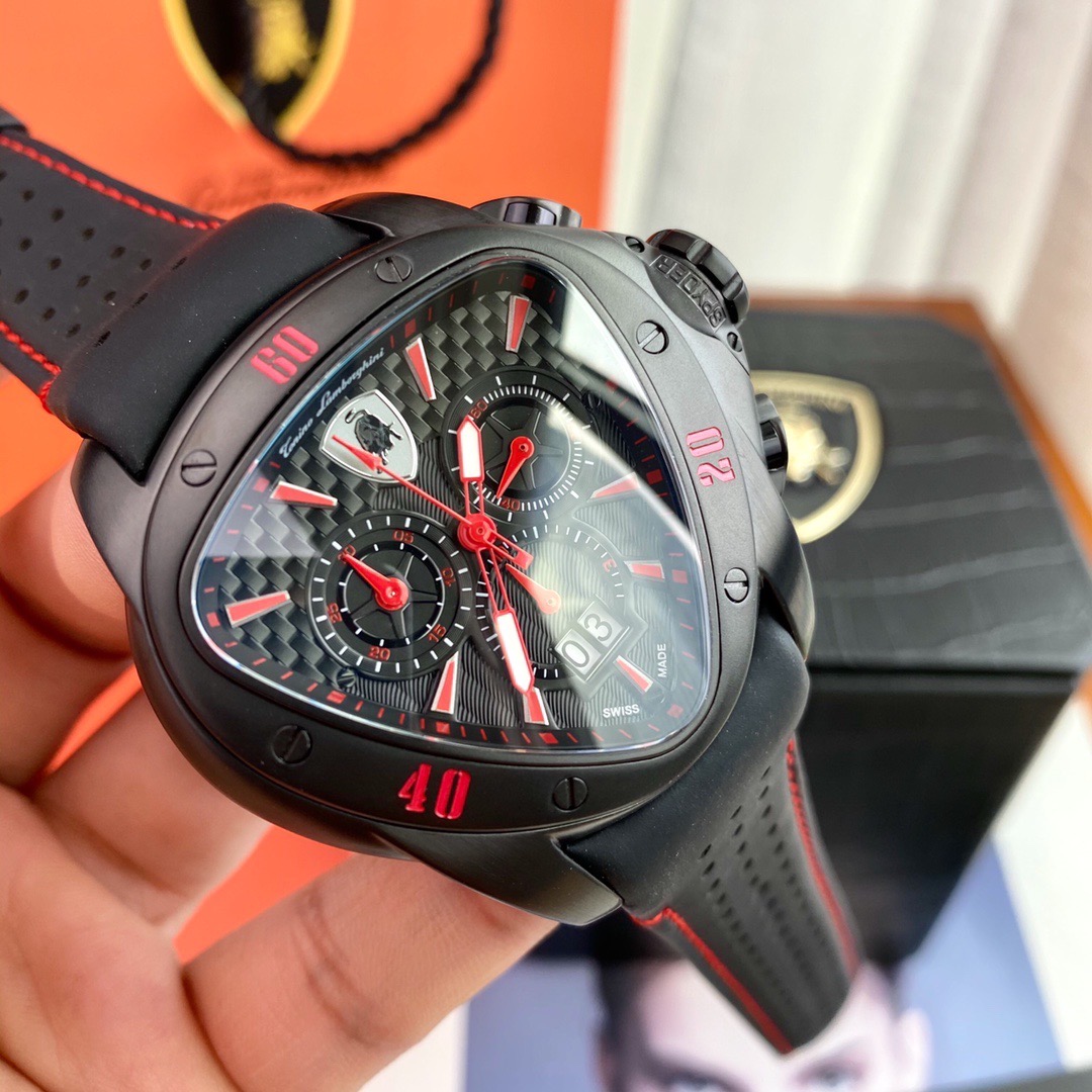 Tonino Lamborghini New Spyder Chronograph Black / red