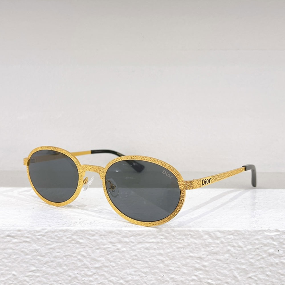 Dior Slim Metal Gold Frame sunglasses Top quality (Replica）