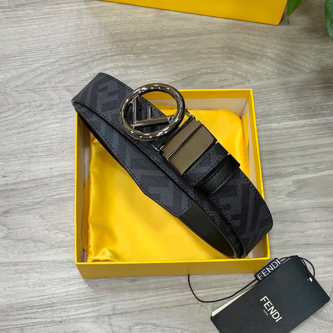 Fendi Leather Belts 1:1 Mirror Version