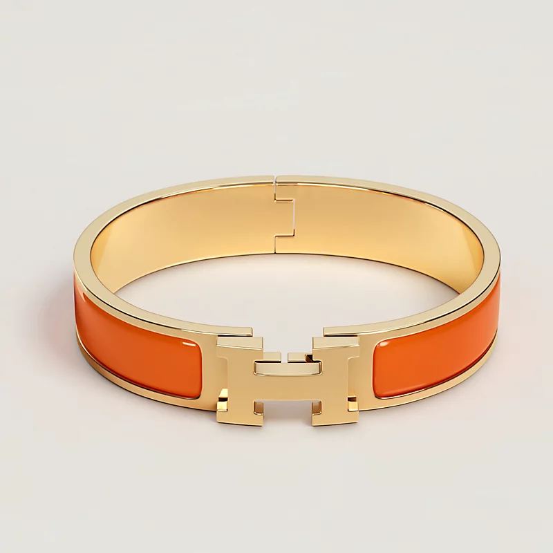 Hermes H Clic Bracelet, Gold