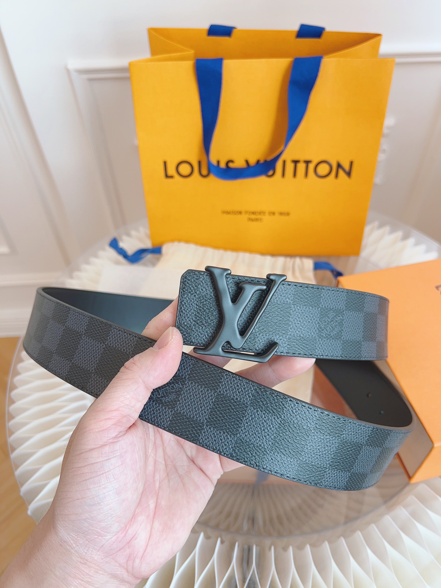 Louis Vuitton LV Leather Belts 1:1 Mirror Version