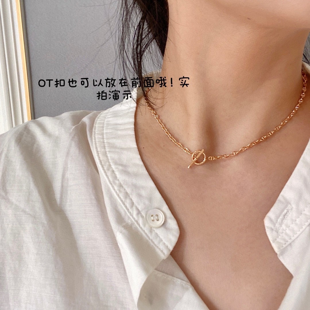 Hermes Pig Nose Necklace