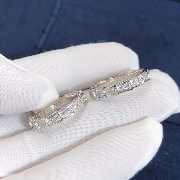 Bvlgari SERPENTI RING Dupe, White Gold