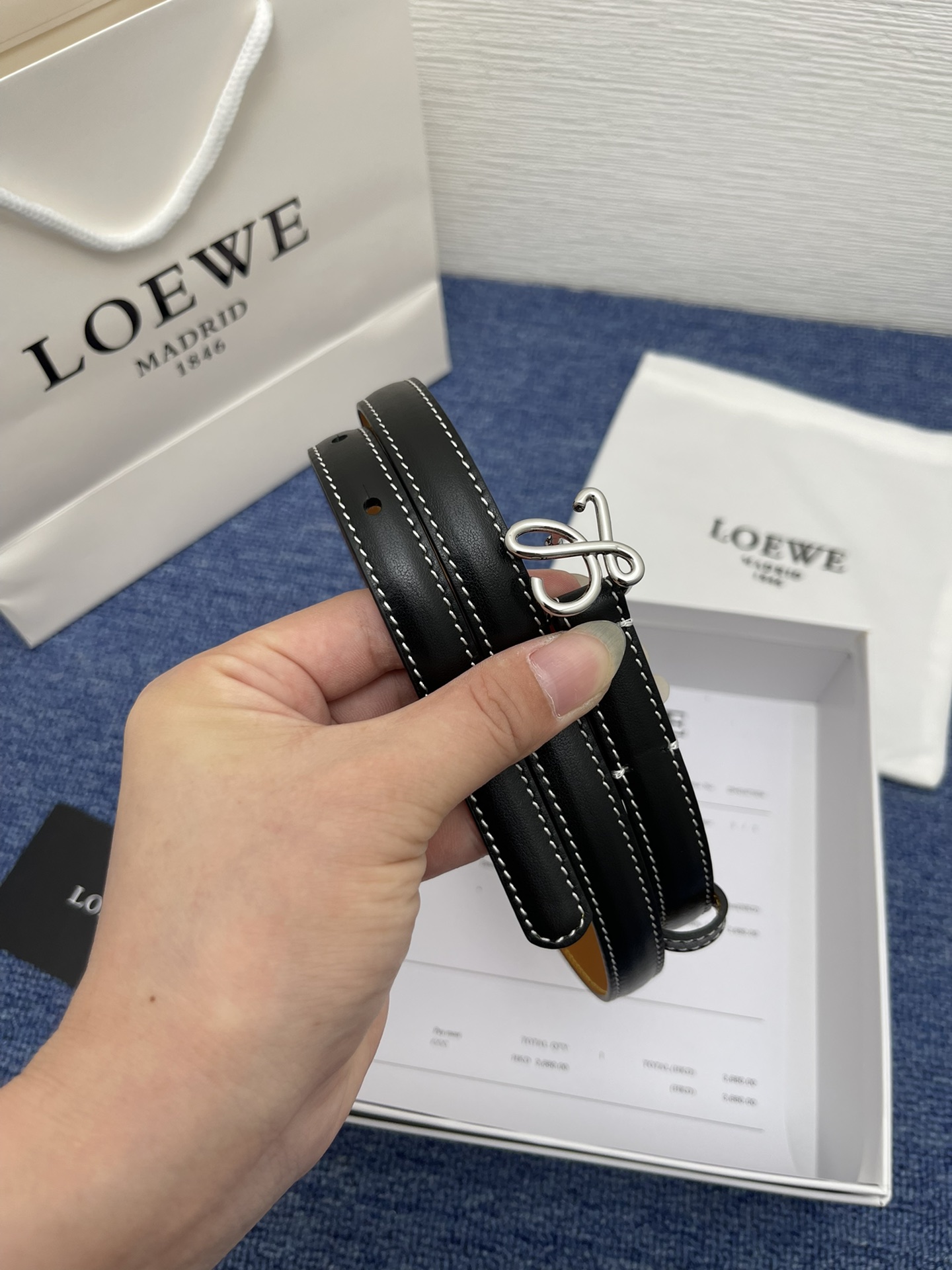 Loewe Leather Belts 1:1 Mirror Version