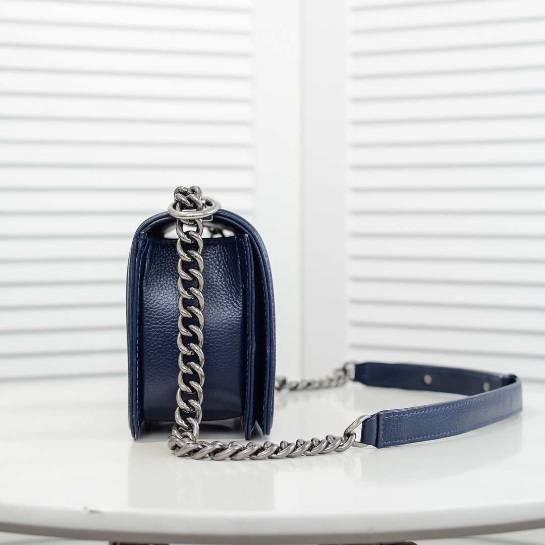 Chanel Leboy litchi or lychee pattern Shoulder Bag Handbag