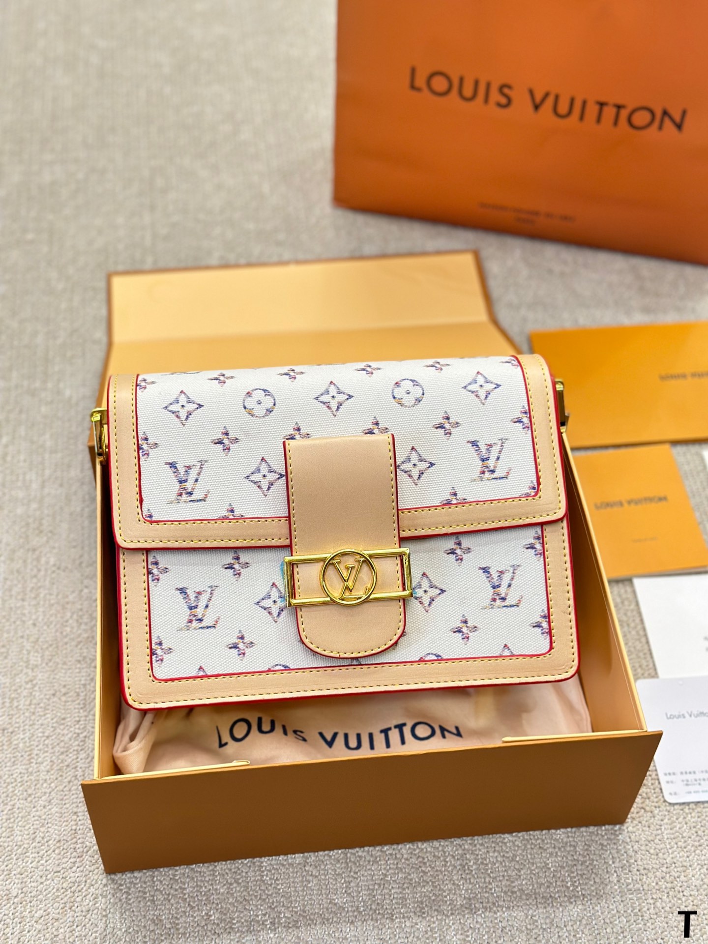 Louis Vuitton LV Dauphine Denim Mini&Small Shoulder Bag (Replica)