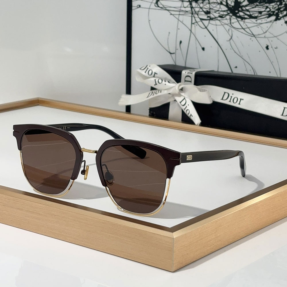 Dior  Plate Frame Elegant And Beautiful  sunglasses Top quality (Replica）