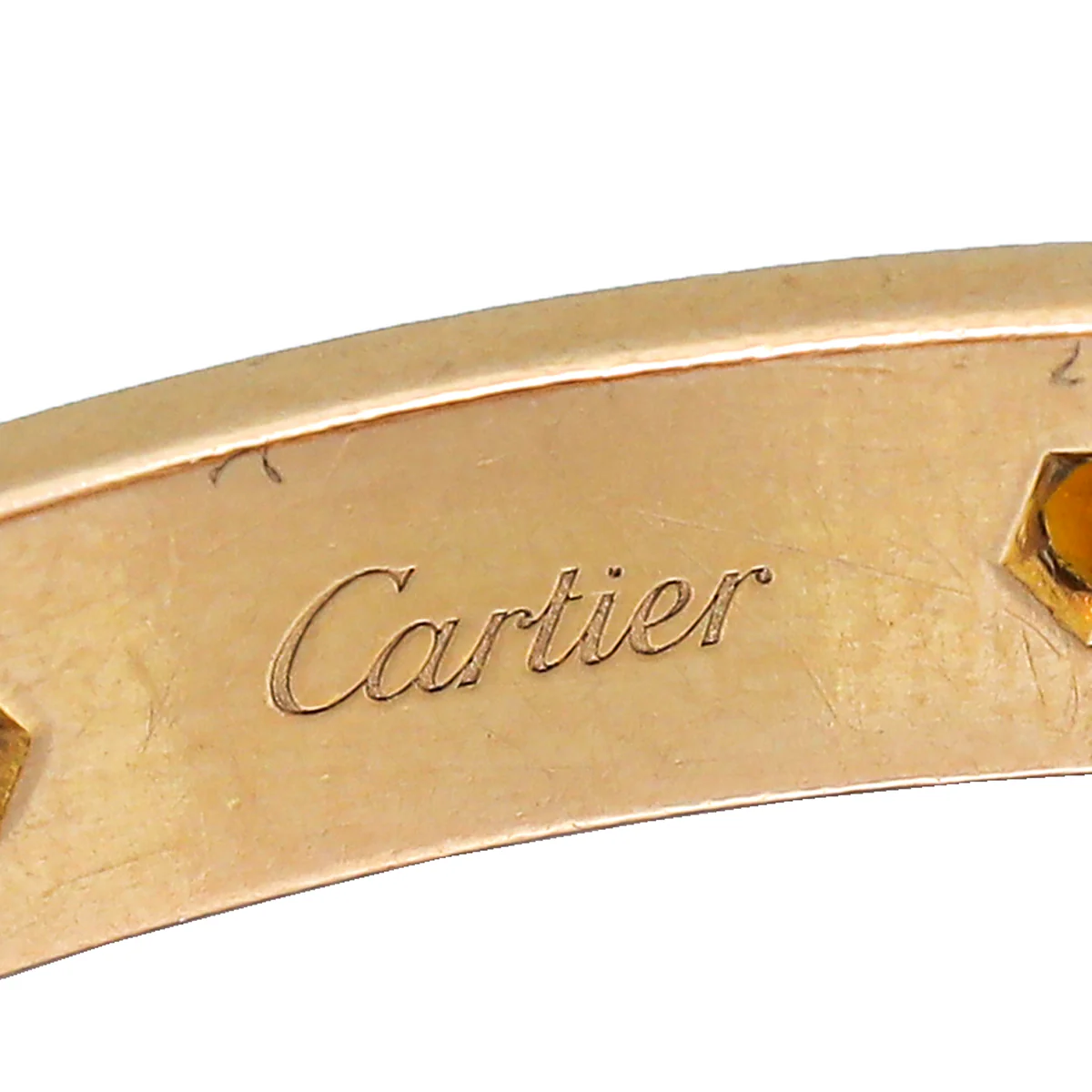 Cartier 18K Rose Gold Diamond Love Coloured Stones Bracelet 18