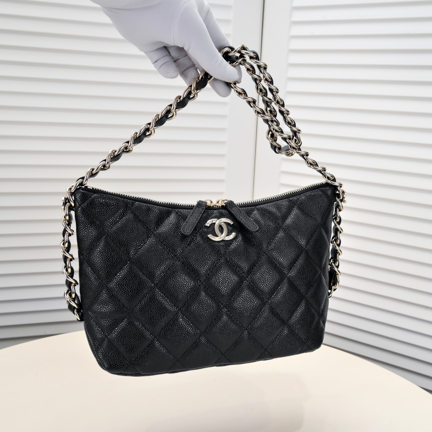 Chanel Hobo Underarm Bag Large Shoulder Bag Handbag