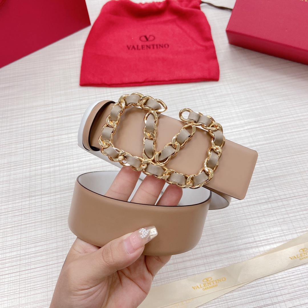 Valentino Leather Belts 1:1 Mirror Version