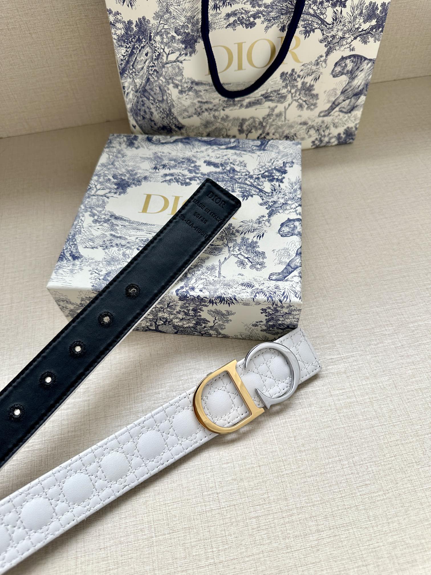 Dior Leather Belts 1:1 Mirror Version