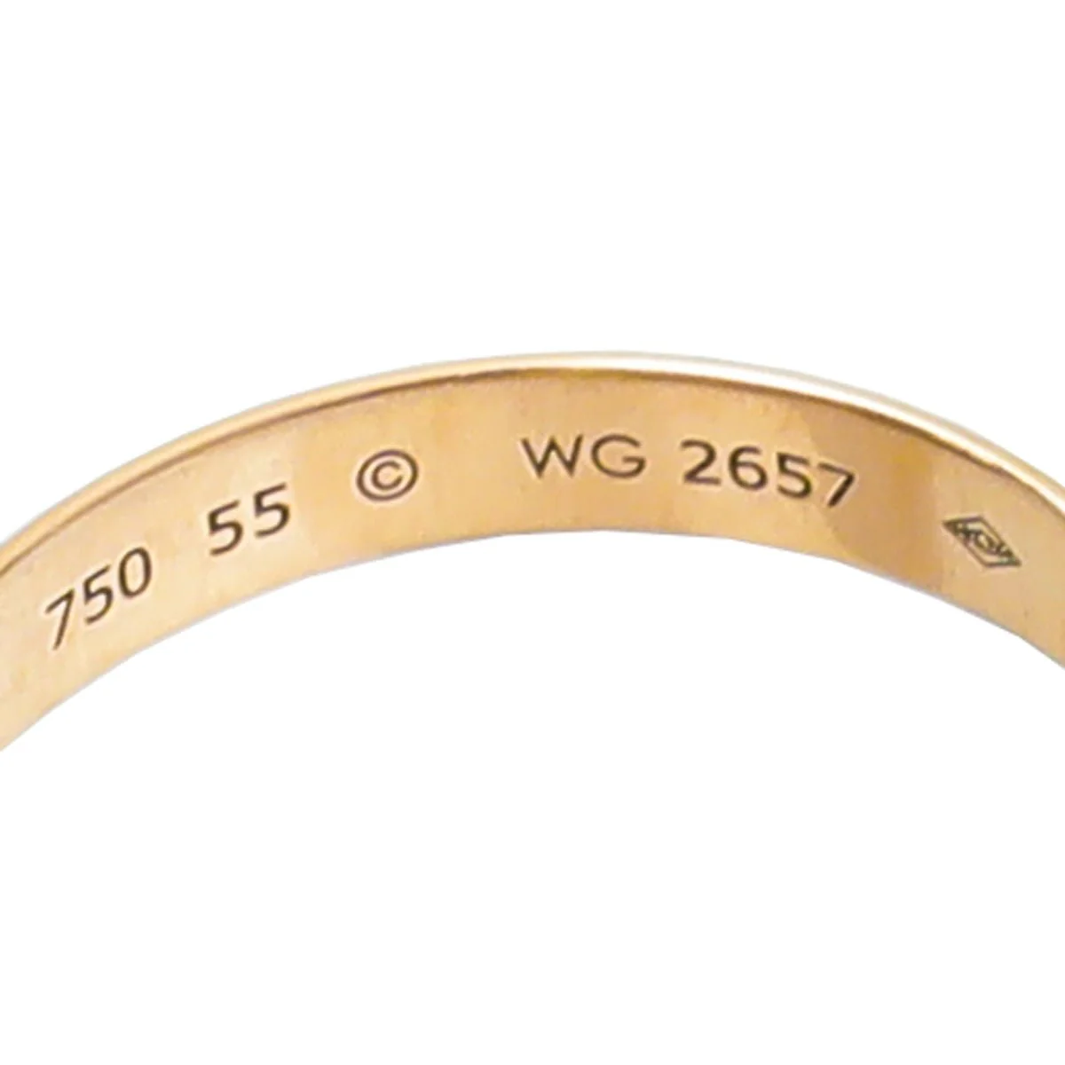 Cartier 18K Trinity Ring 55