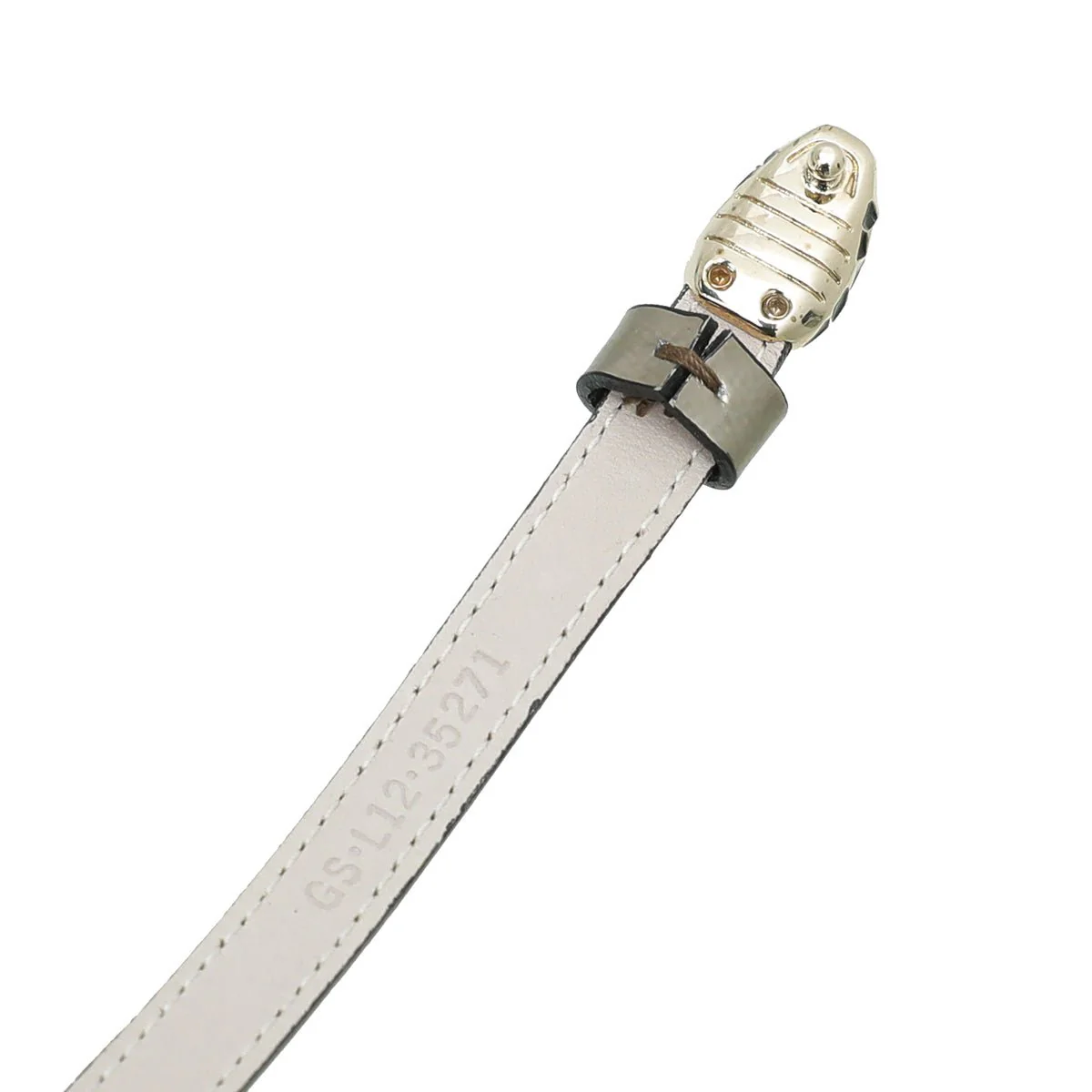 Bvlgari Metallic Grey Serpenti Forever Double Wrap Bracelet