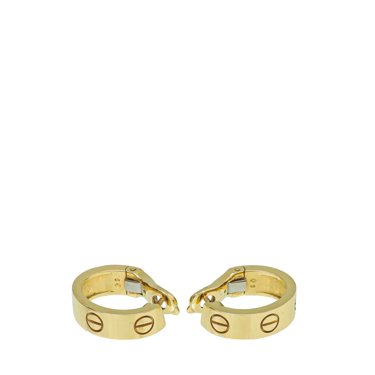 Cartier 18K Yellow Gold Love Earrings