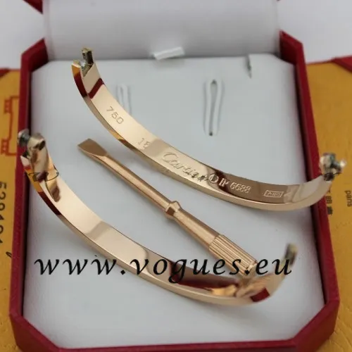 Cartier Couple Bracelet Pink Gold B6041002 (New Version – Prevent Screws Fall Out)