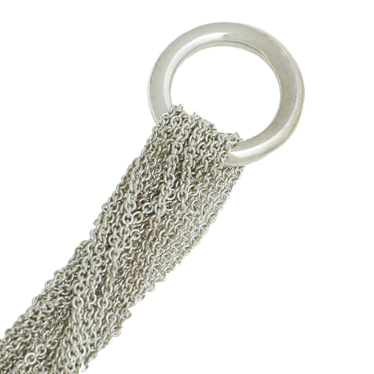 Tiffany & Co Silver Multi-Strand Mesh Heart Bracelet