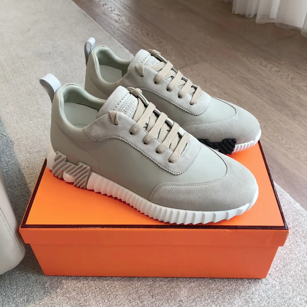 Hermes-Trainer 2024 Giga Lederniedrige Turnschuhe (Replik)