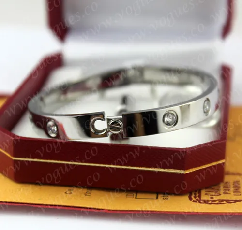 New Arrival Cartier Love Bracelet White Gold 10 Diamonds B6036117